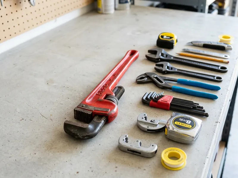Professional plumbers in Plum Creek, VA equipped with top-tier tools for residential and commercial plumbing services.